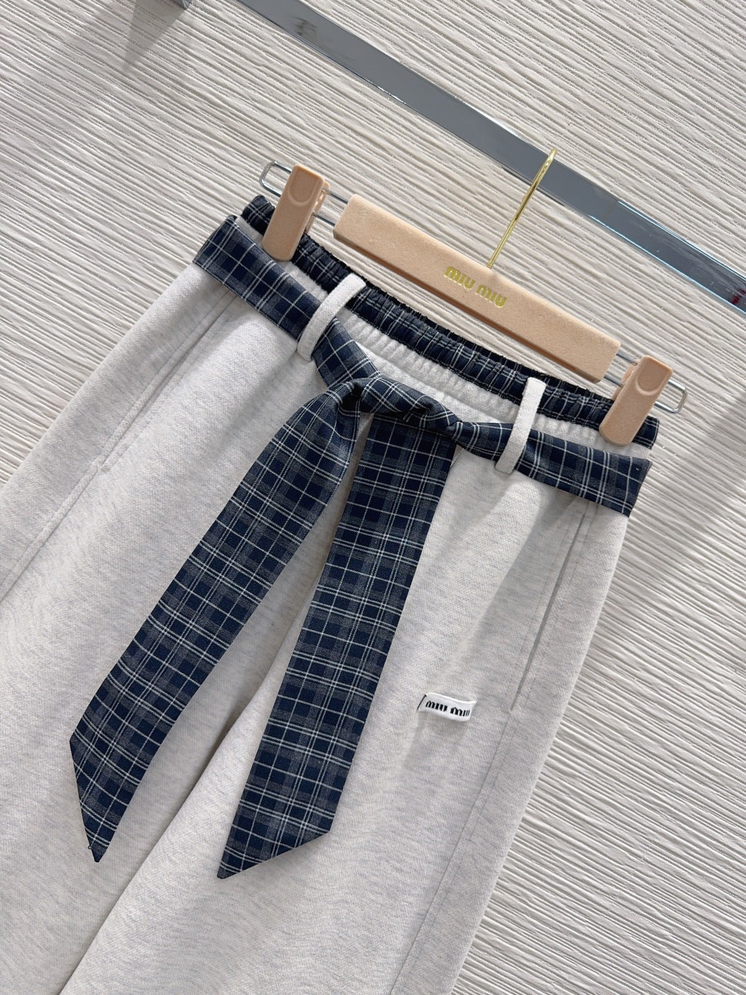 Miu**25fw new casual fleece-lined trousers
