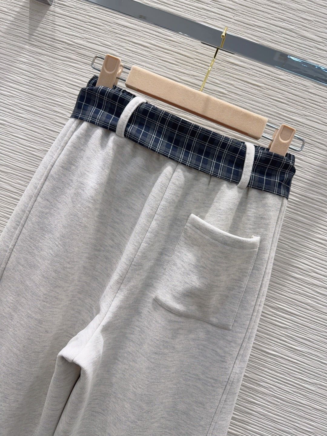 Miu**25fw new casual fleece-lined trousers