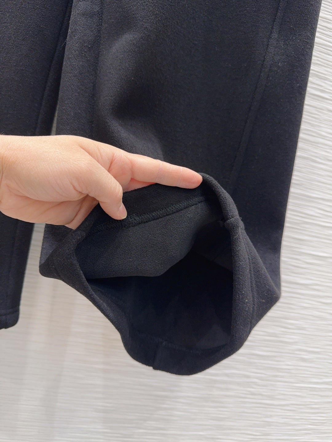 Miu**25fw new casual fleece-lined trousers