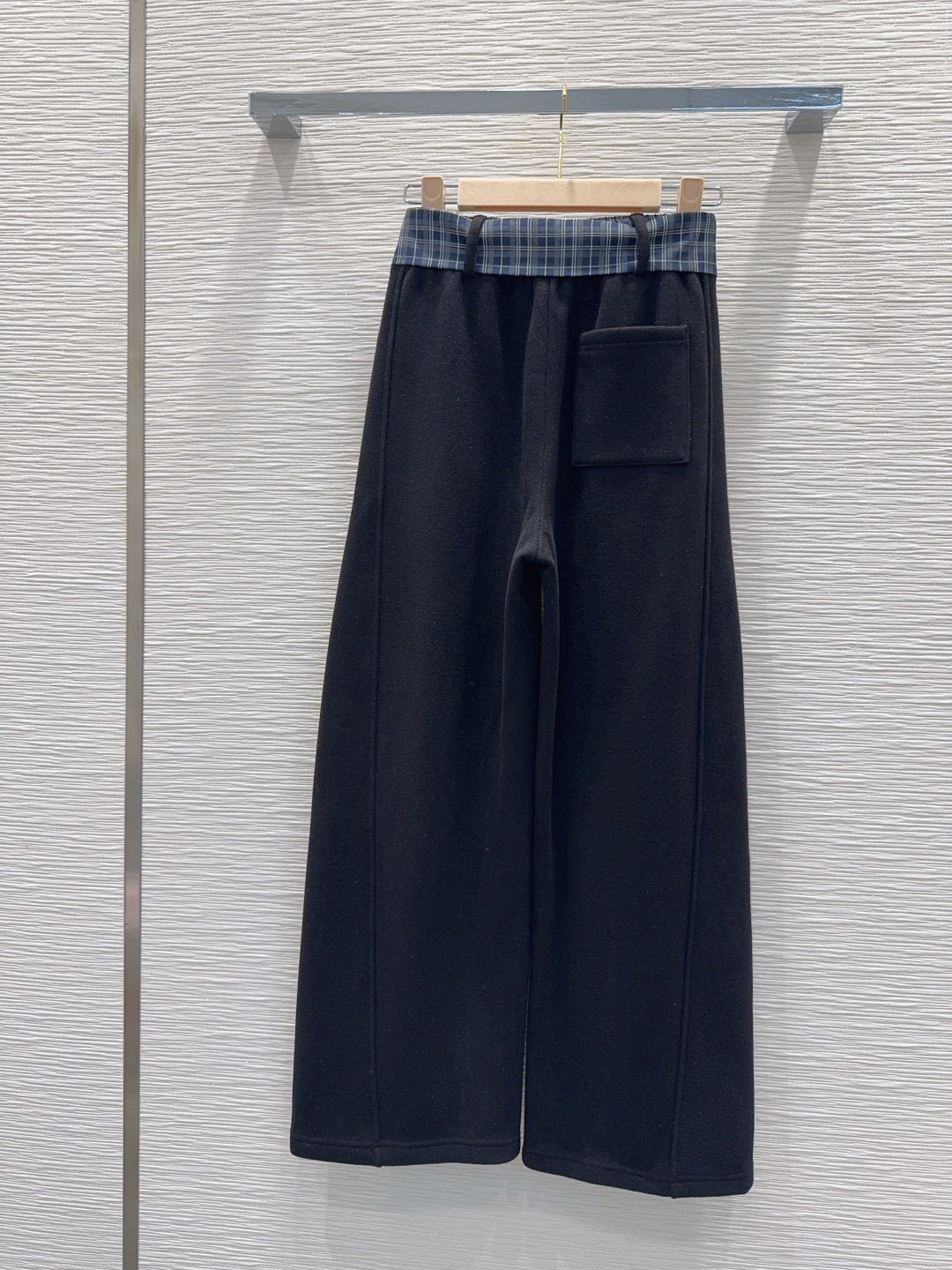 Miu**25fw new casual fleece-lined trousers