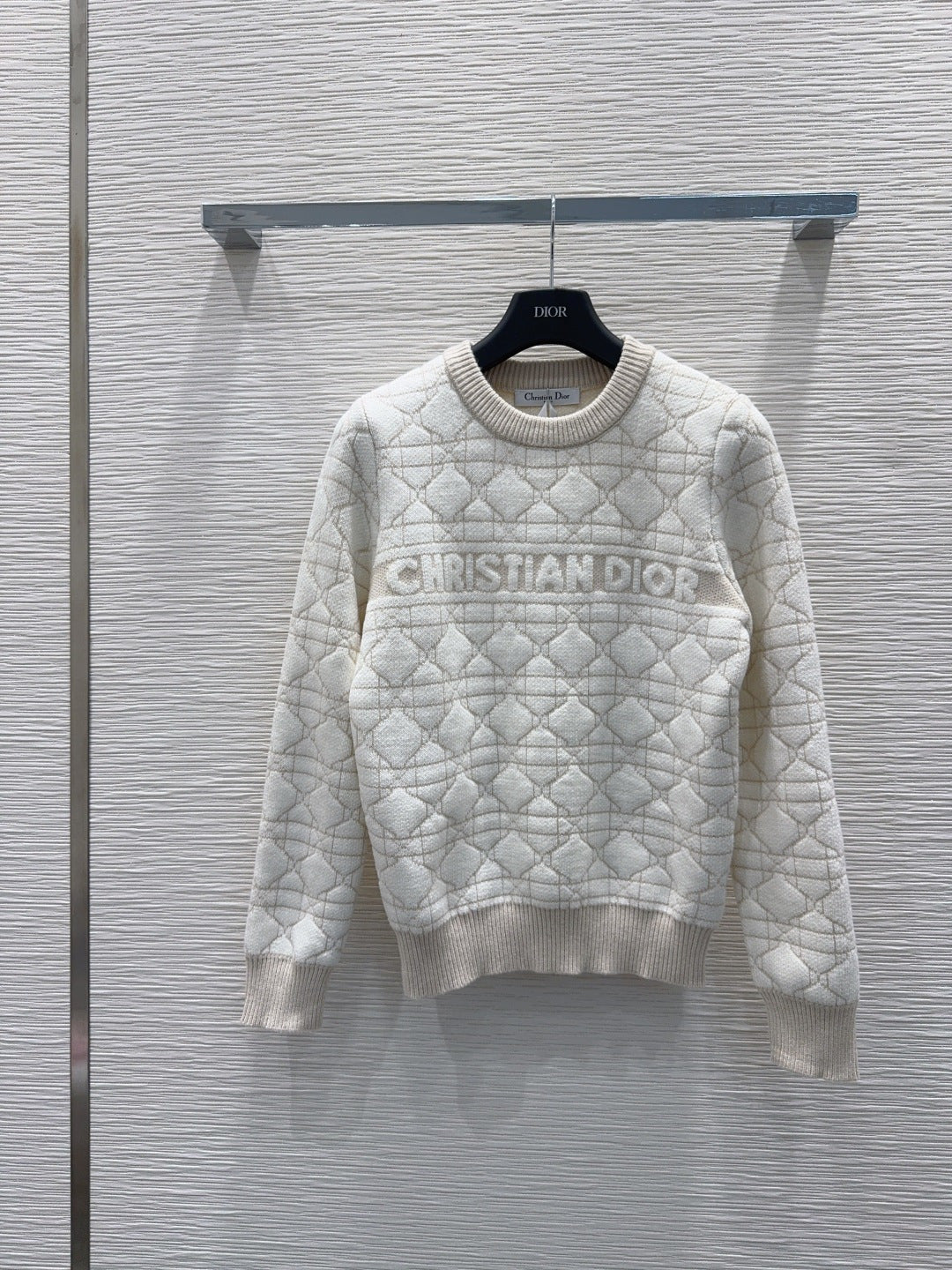Cd**25fw new white sweater set