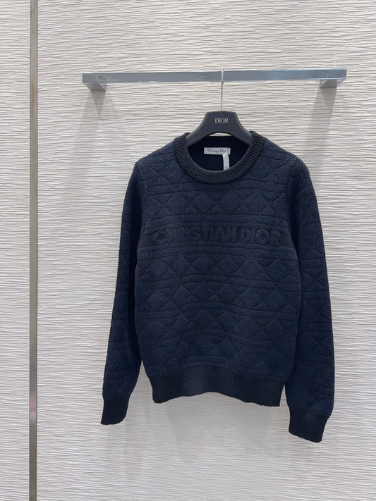 Cd**25fw new black sweater set