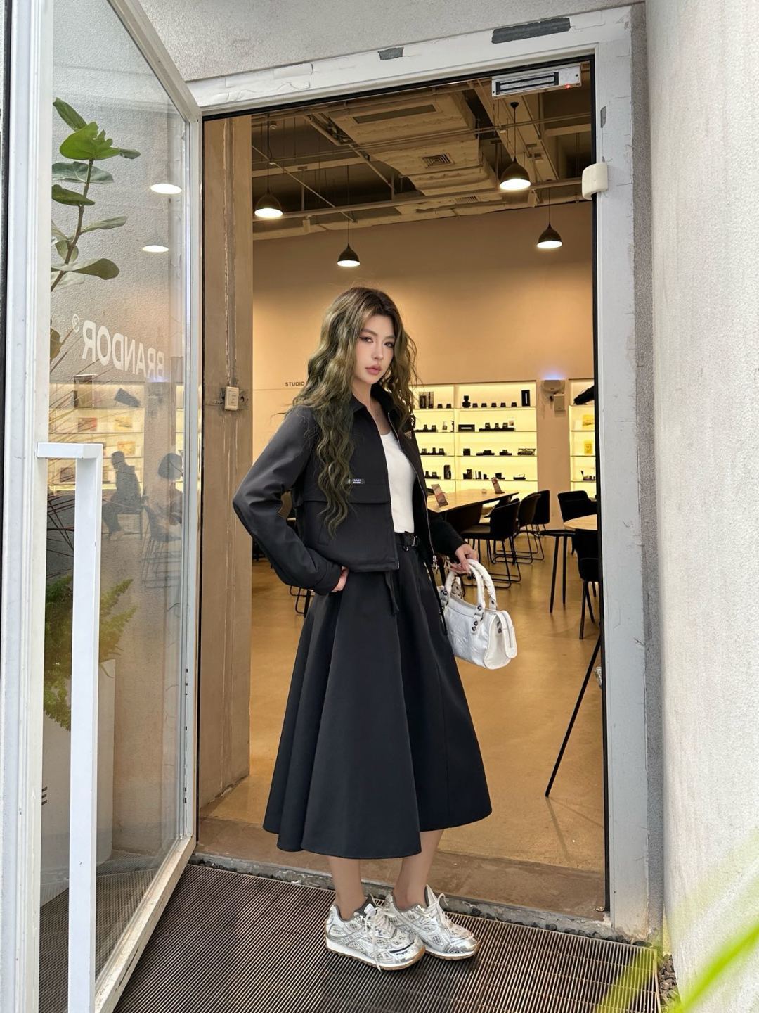 Pra**25fw new black suit