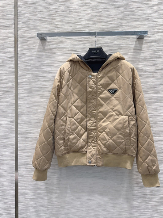 Pra**25fw new cotton jacket reversible