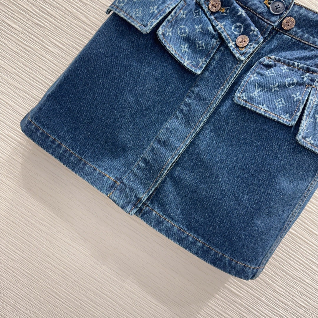 Lou**25fw new denim mini skirt