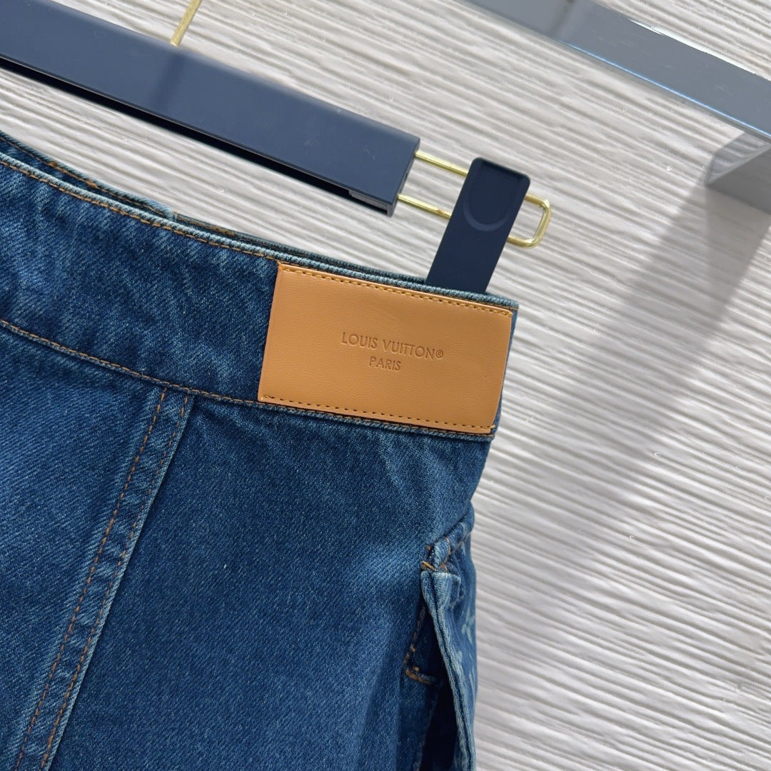 Lou**25fw new denim mini skirt