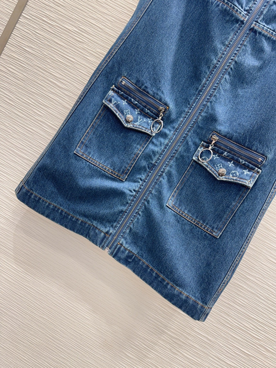 Lou**25fw new denim maxi skirt