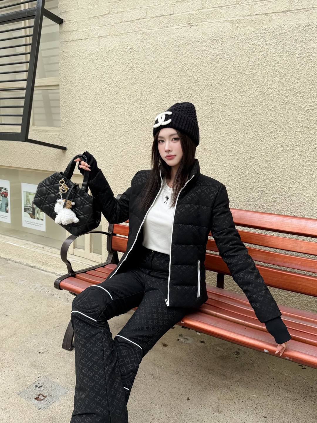 Cha**25fw new down jacket set