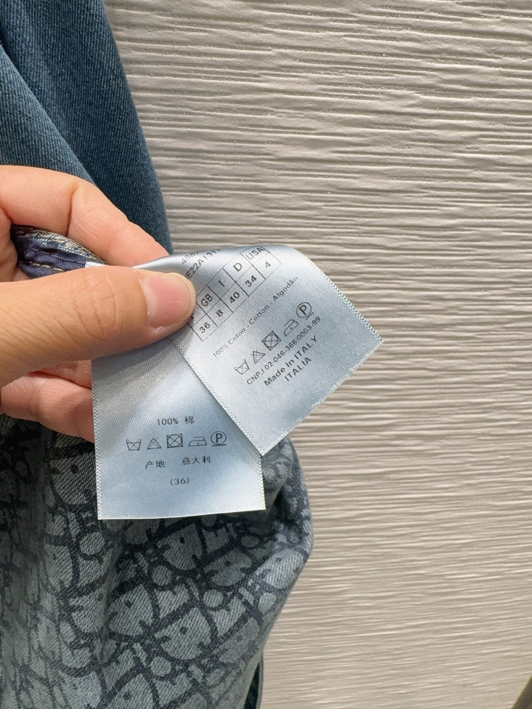 Cd 25fw belted wide-sleeved denim dress