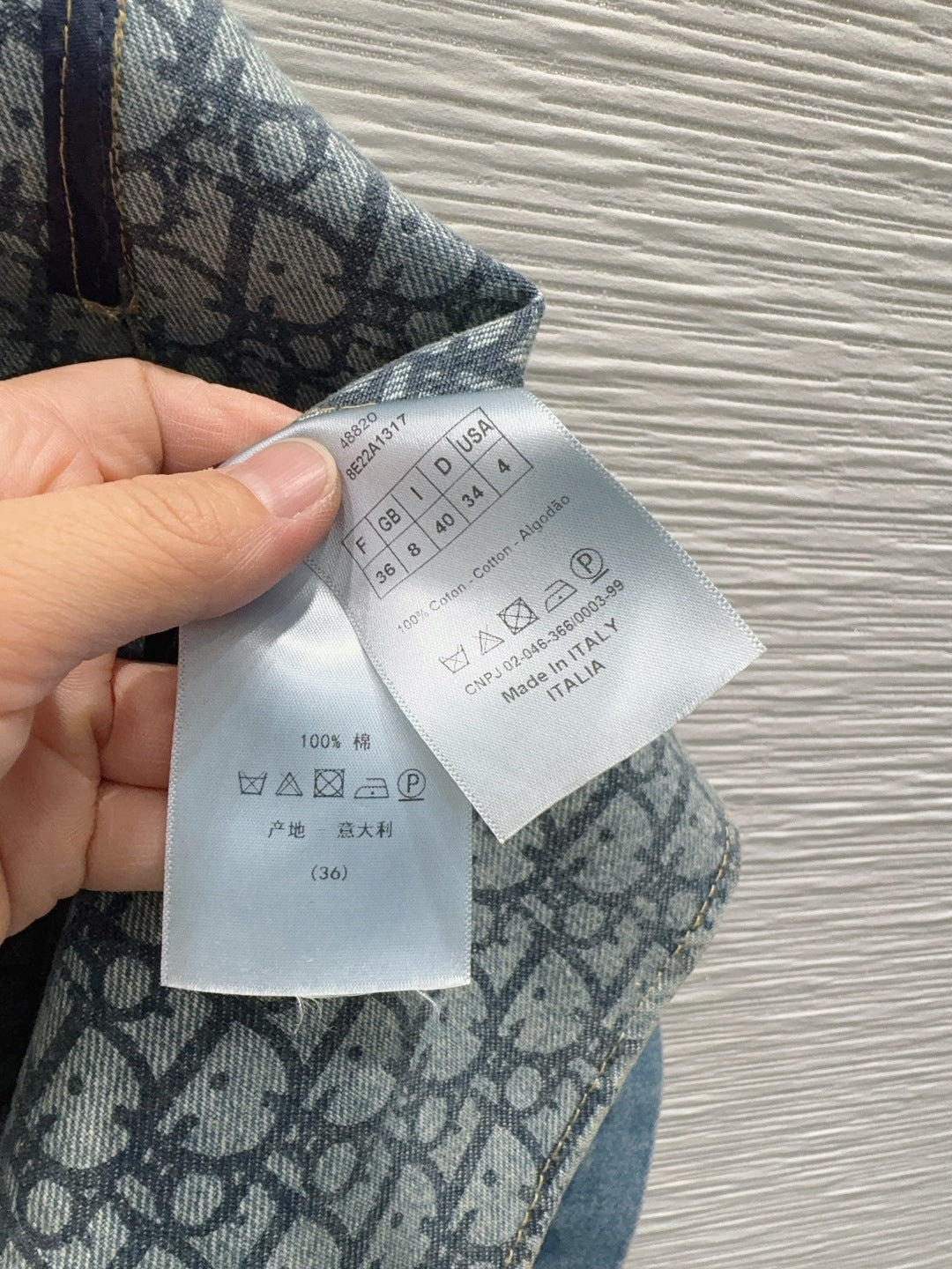 Cd 25fw denim belted A-line skirt