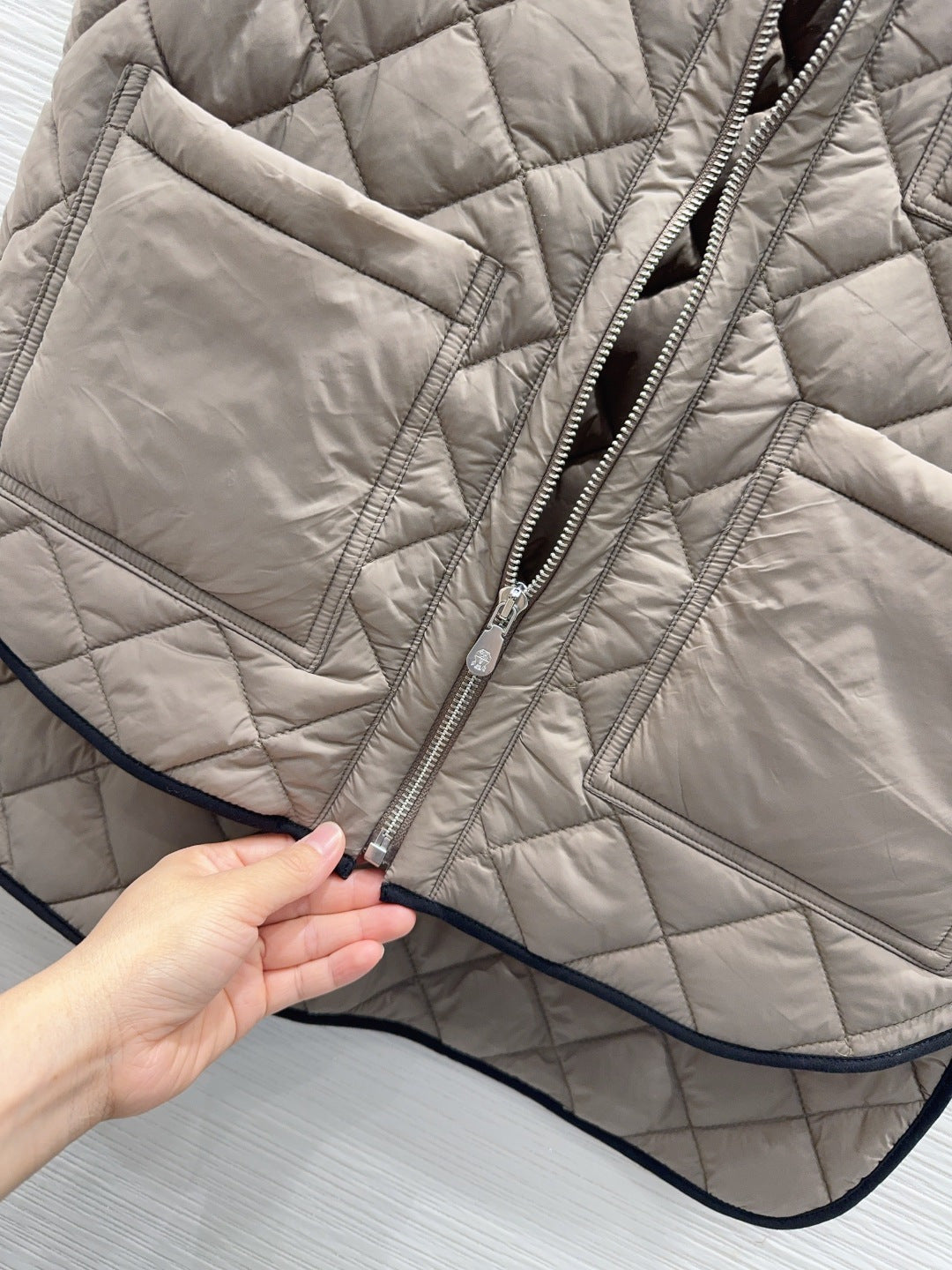 Ce 25fw belted collared cotton vest