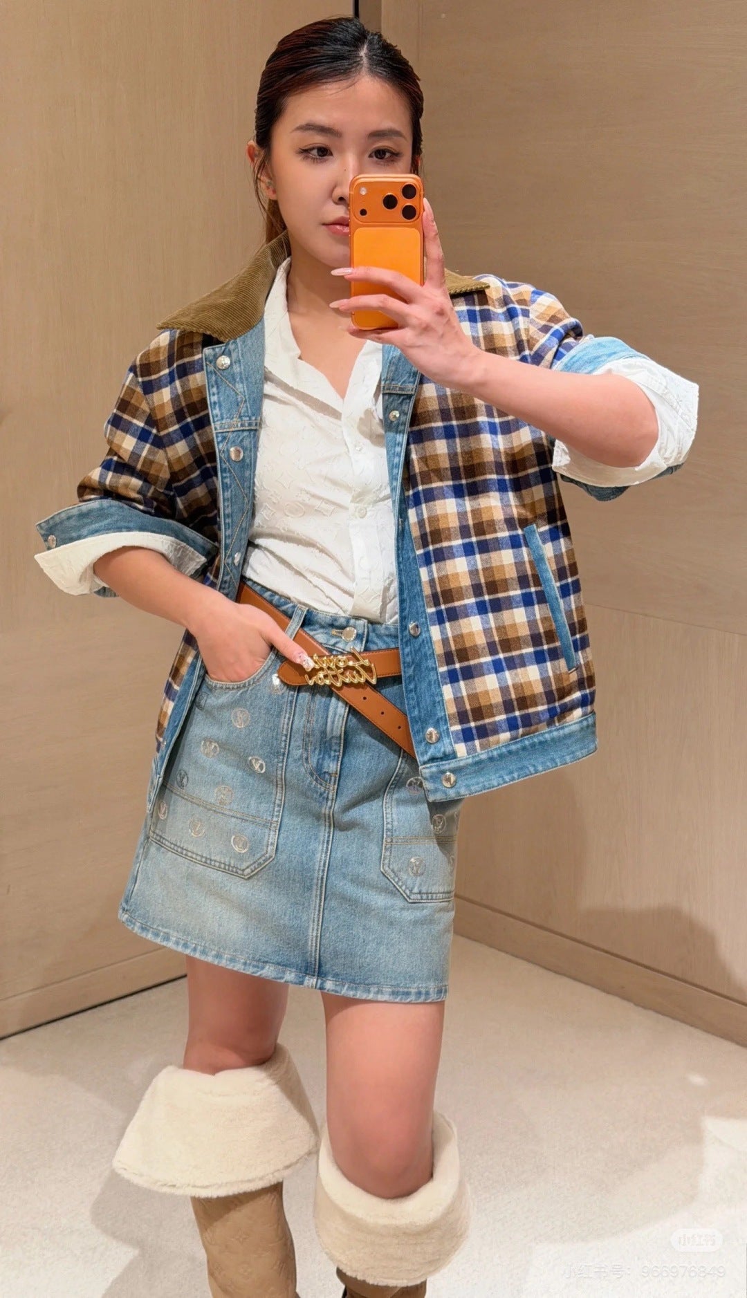 Loe 25fw embroidered sequined denim series