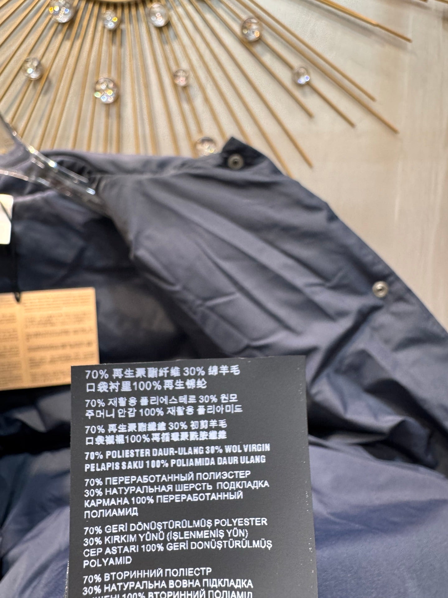 Miu**25fw new quilted down vest in deep sea blue