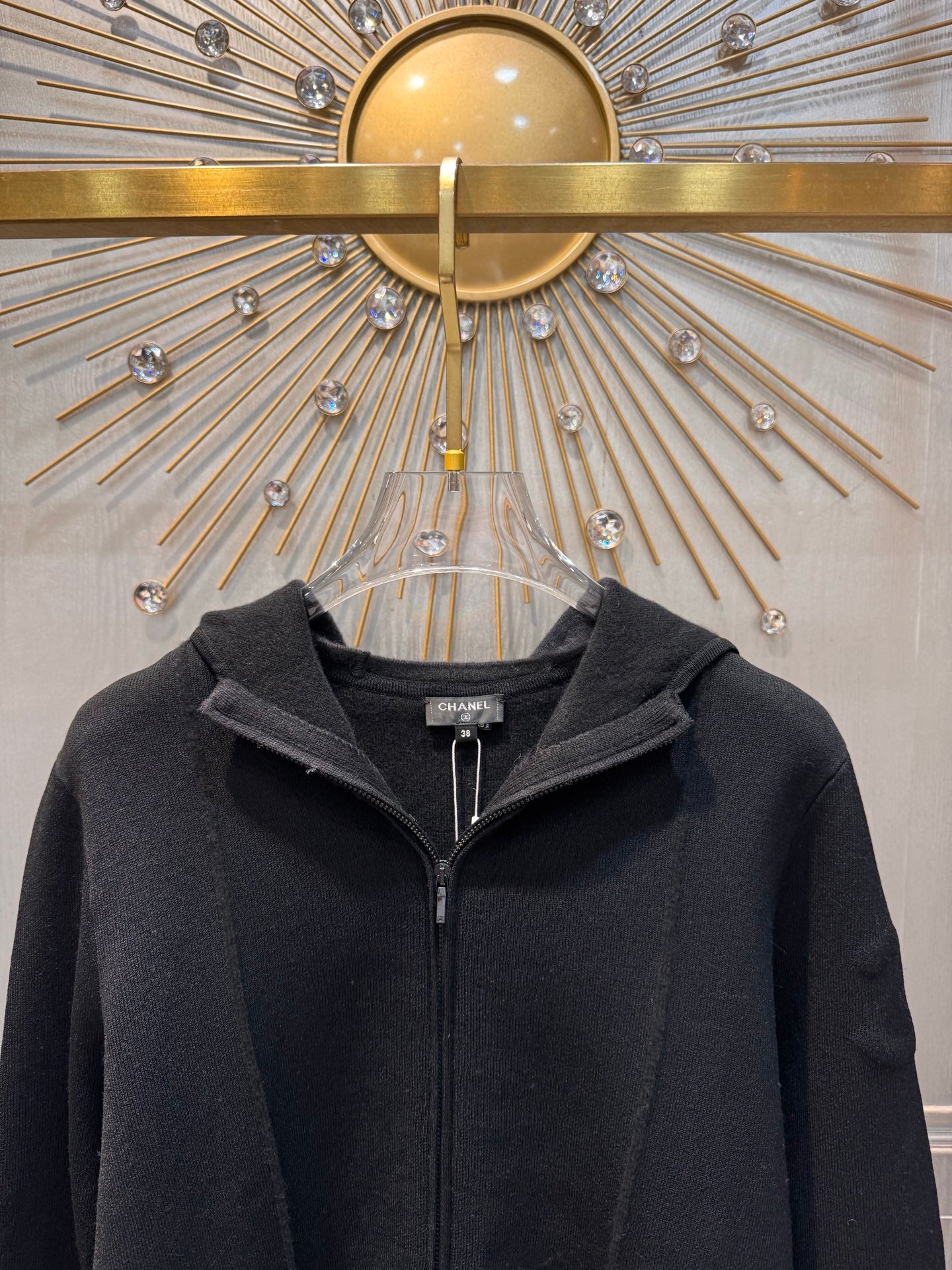 Cha**25fw Ski series hooded cardigan