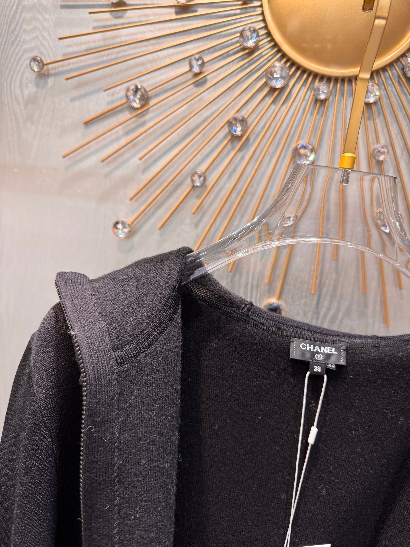 Cha**25fw Ski series hooded cardigan