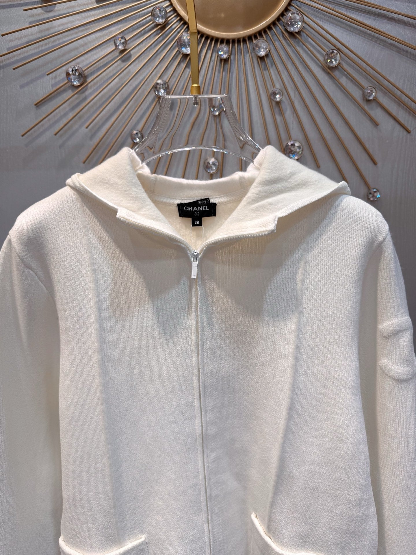 Cha**25fw Ski series hooded cardigan