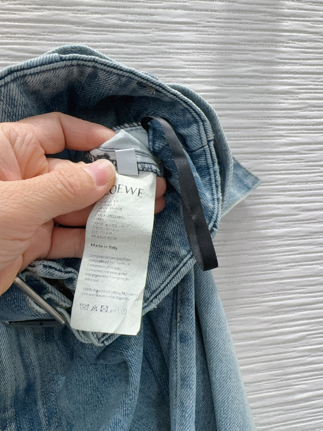 Loe*25fw new denim trousers