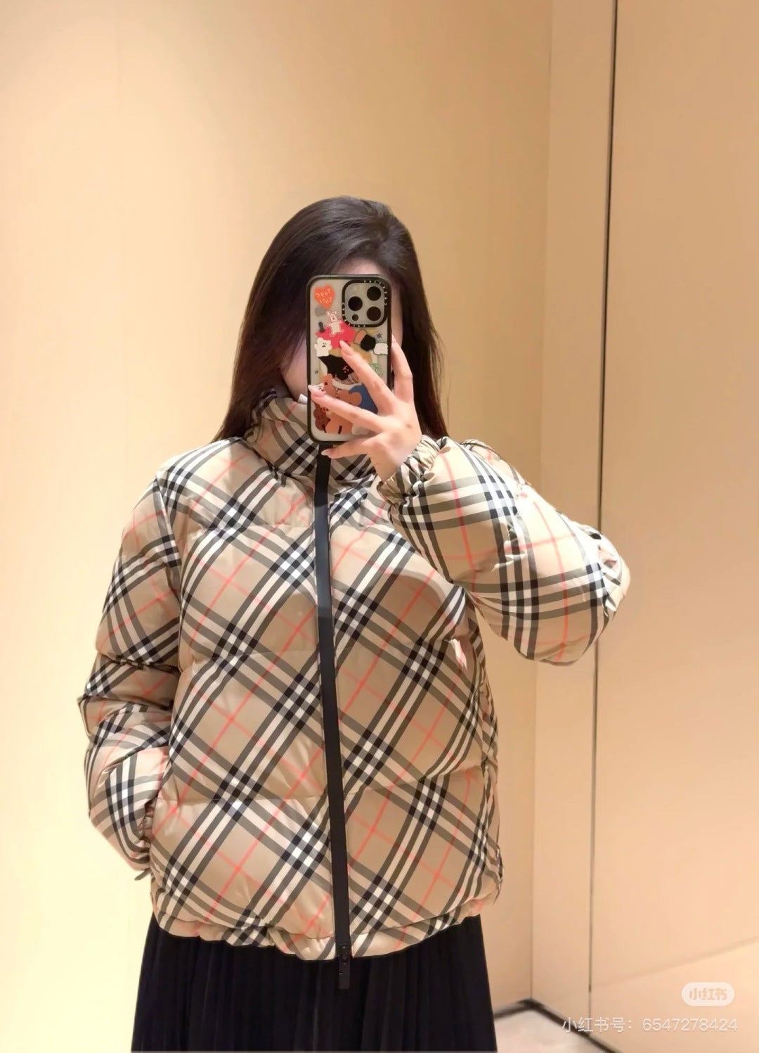 Bube**25fw new  diamond pattern down jacket