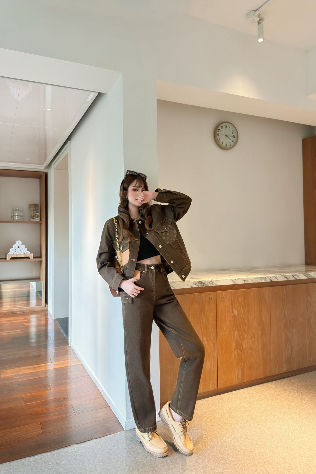 Lou**25fw new denim suit