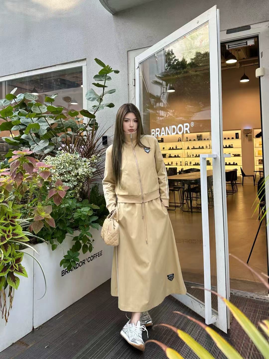 Pra**25fw new skirt suit