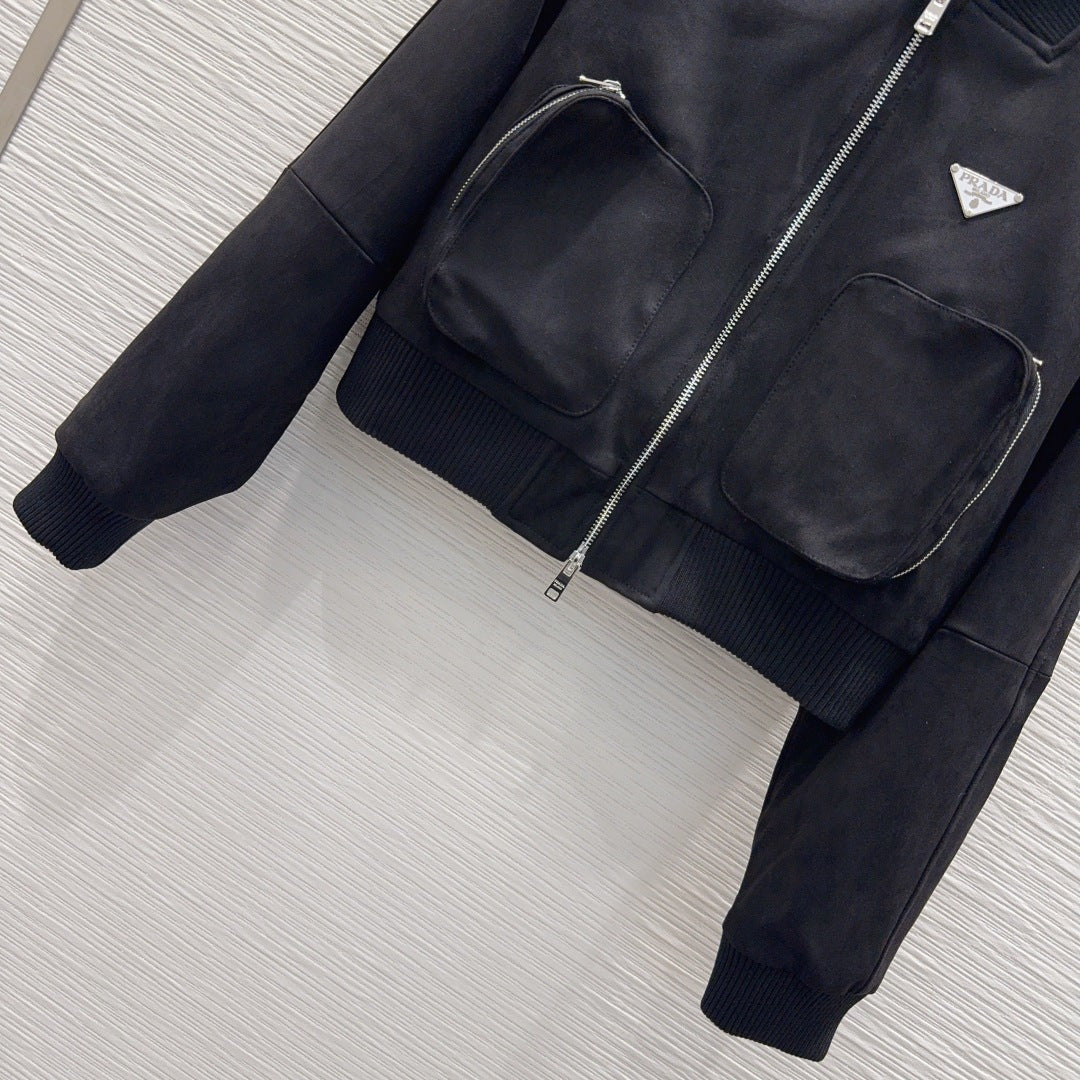 Pra**new suede coat