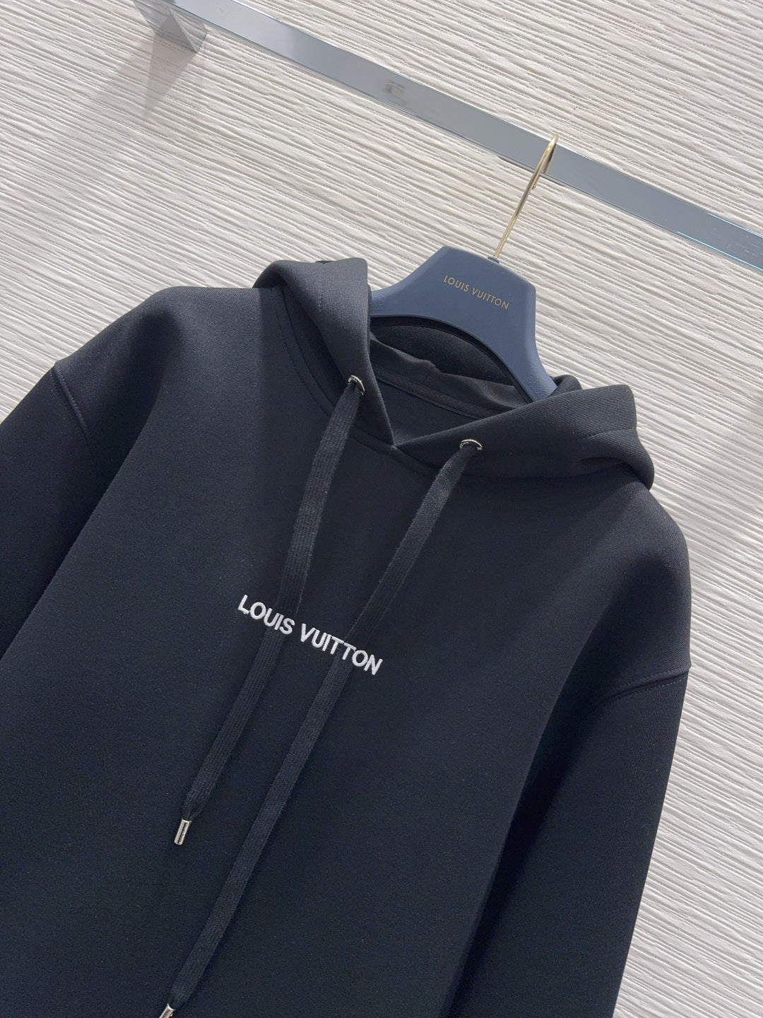 Lou**25fw new black hooded sweatshirt
