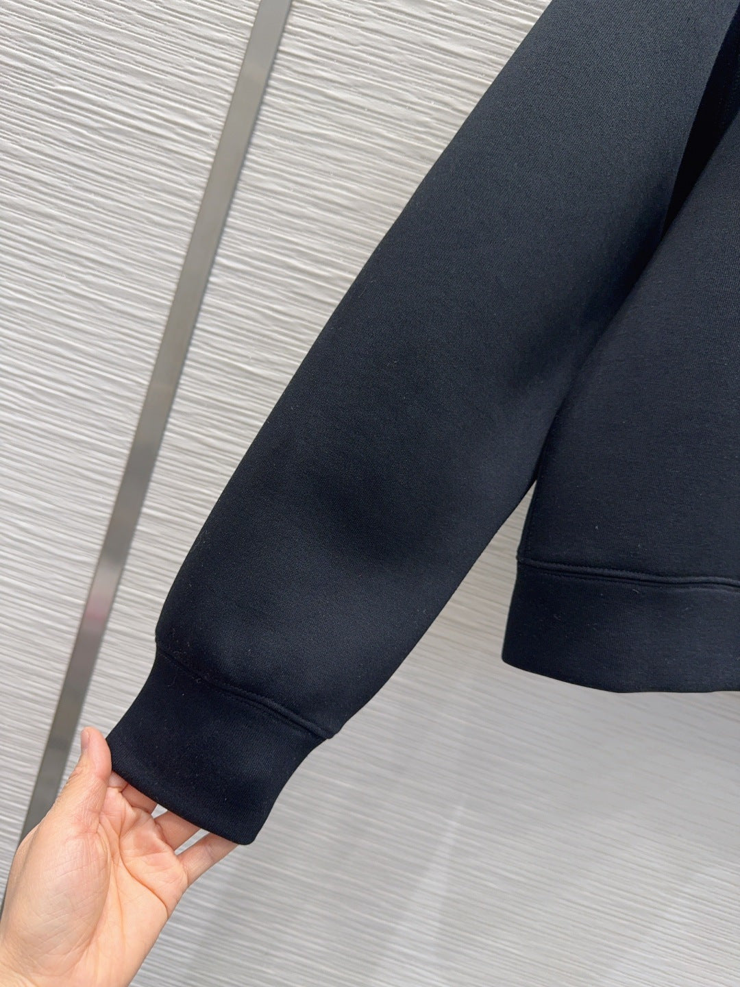 Lou**25fw new black hooded sweatshirt