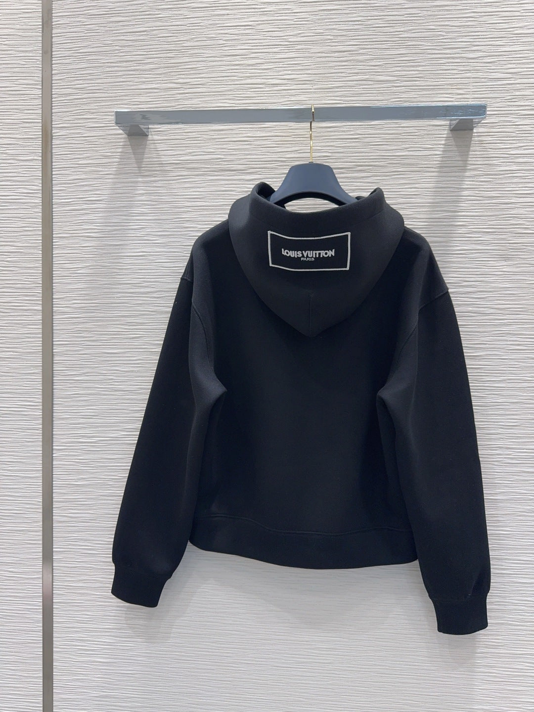 Lou**25fw new black hooded sweatshirt