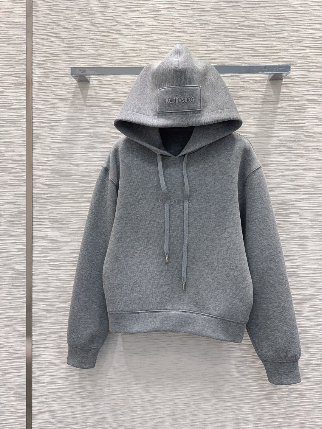 Lou**25fw new gray hooded sweatshirt