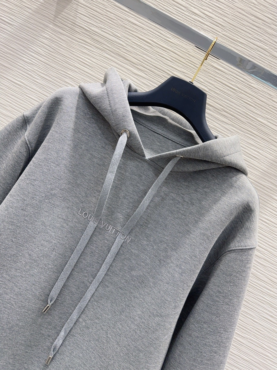 Lou**25fw new gray hooded sweatshirt