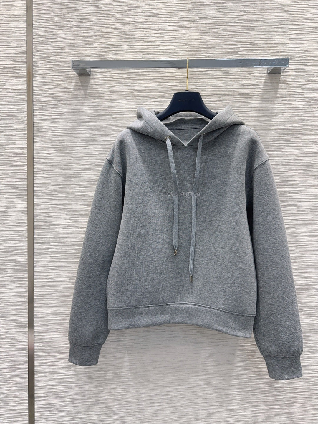 Lou**25fw new gray hooded sweatshirt