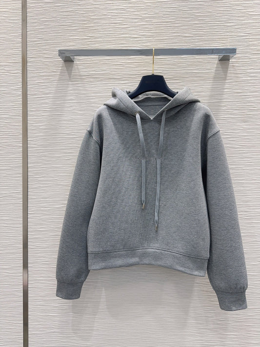 Lou**25fw new gray hooded sweatshirt