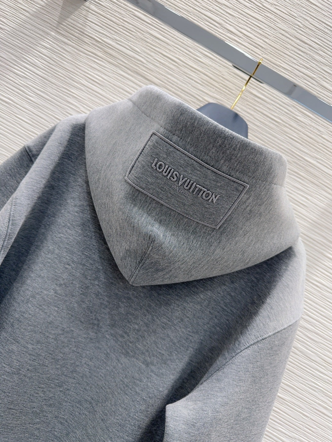 Lou**25fw new gray hooded sweatshirt