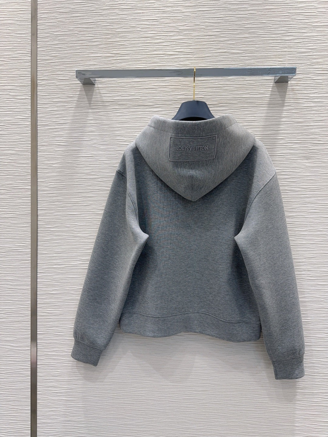 Lou**25fw new gray hooded sweatshirt