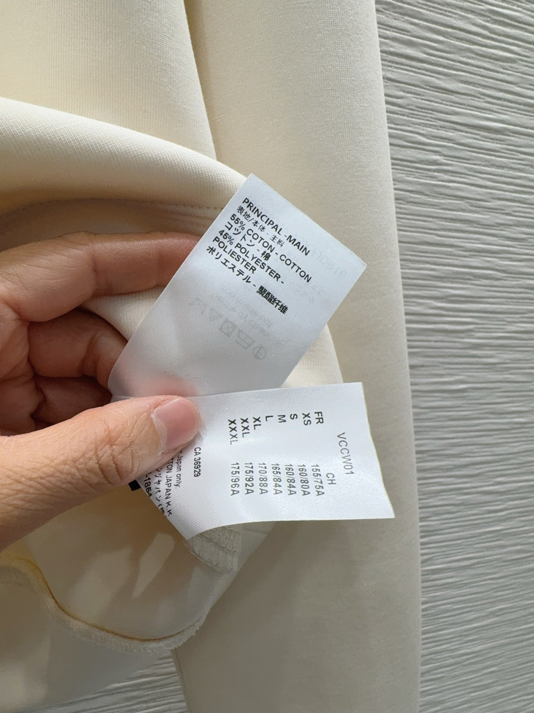 Lou**25fw new white hooded sweatshirt