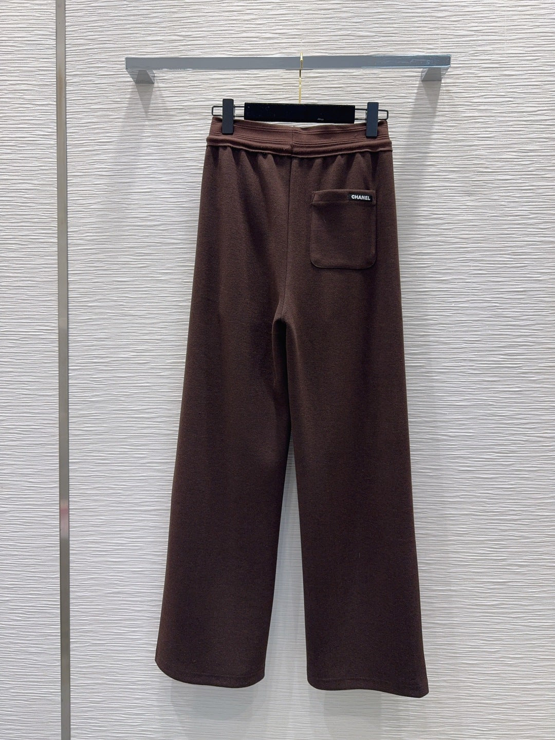 Cha 25fw drawstring wide-leg casual pants