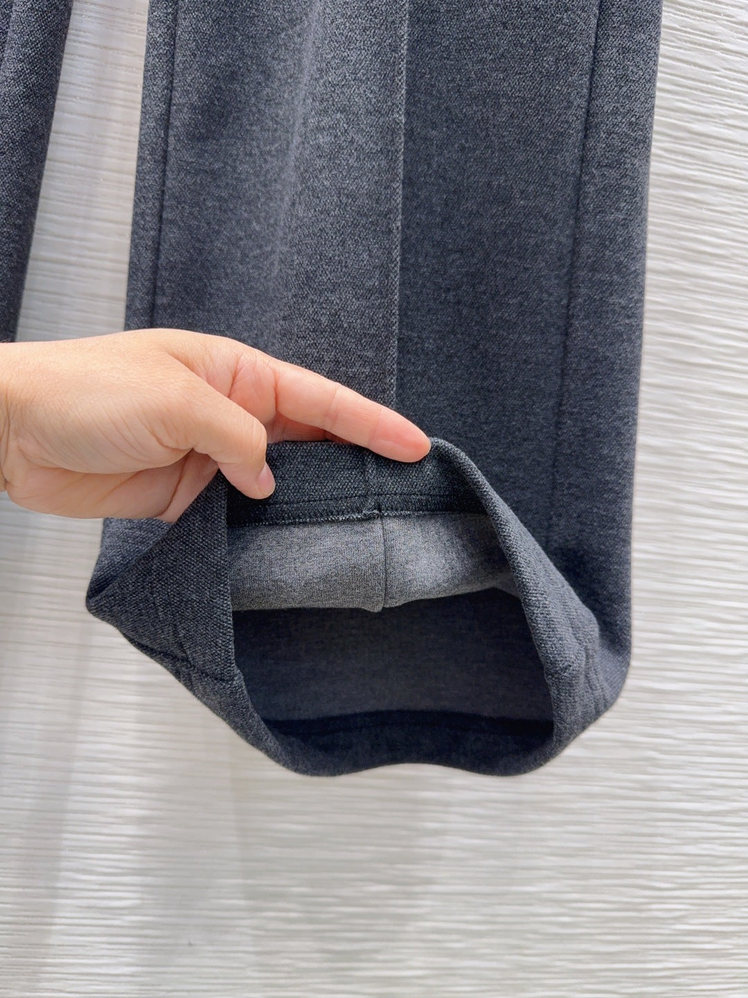 Cha 25fw drawstring wide-leg casual pants