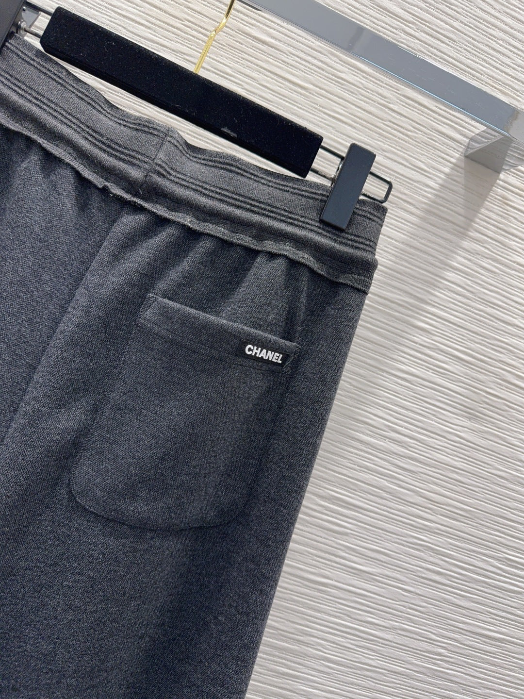 Cha 25fw drawstring wide-leg casual pants