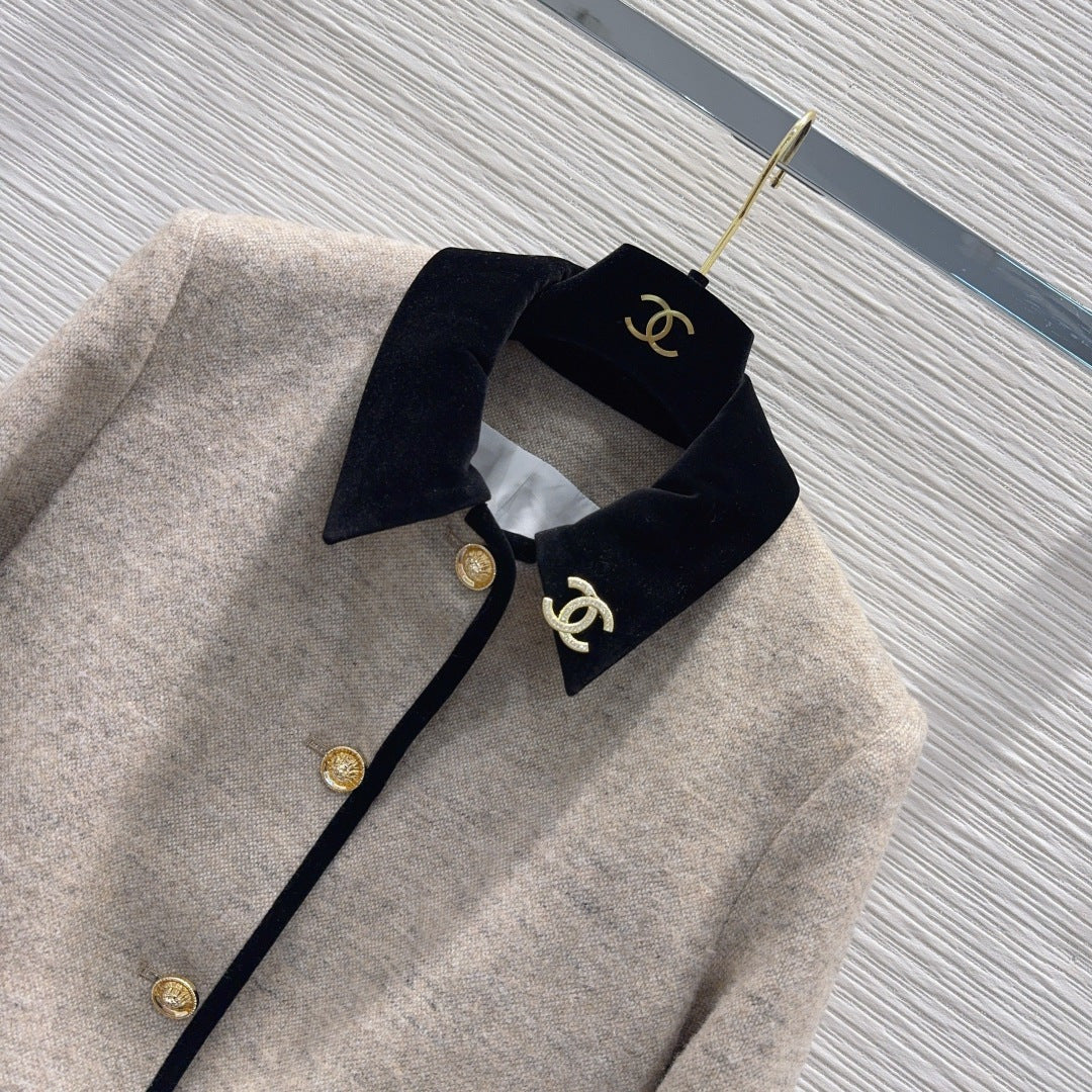 Cha 25fw color-blocked dress jacket