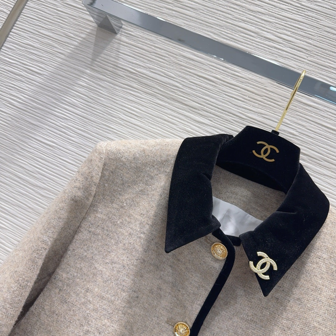 Cha 25fw color-blocked dress jacket