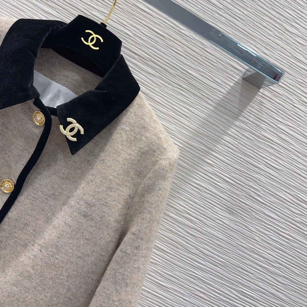 Cha 25fw color-blocked dress jacket