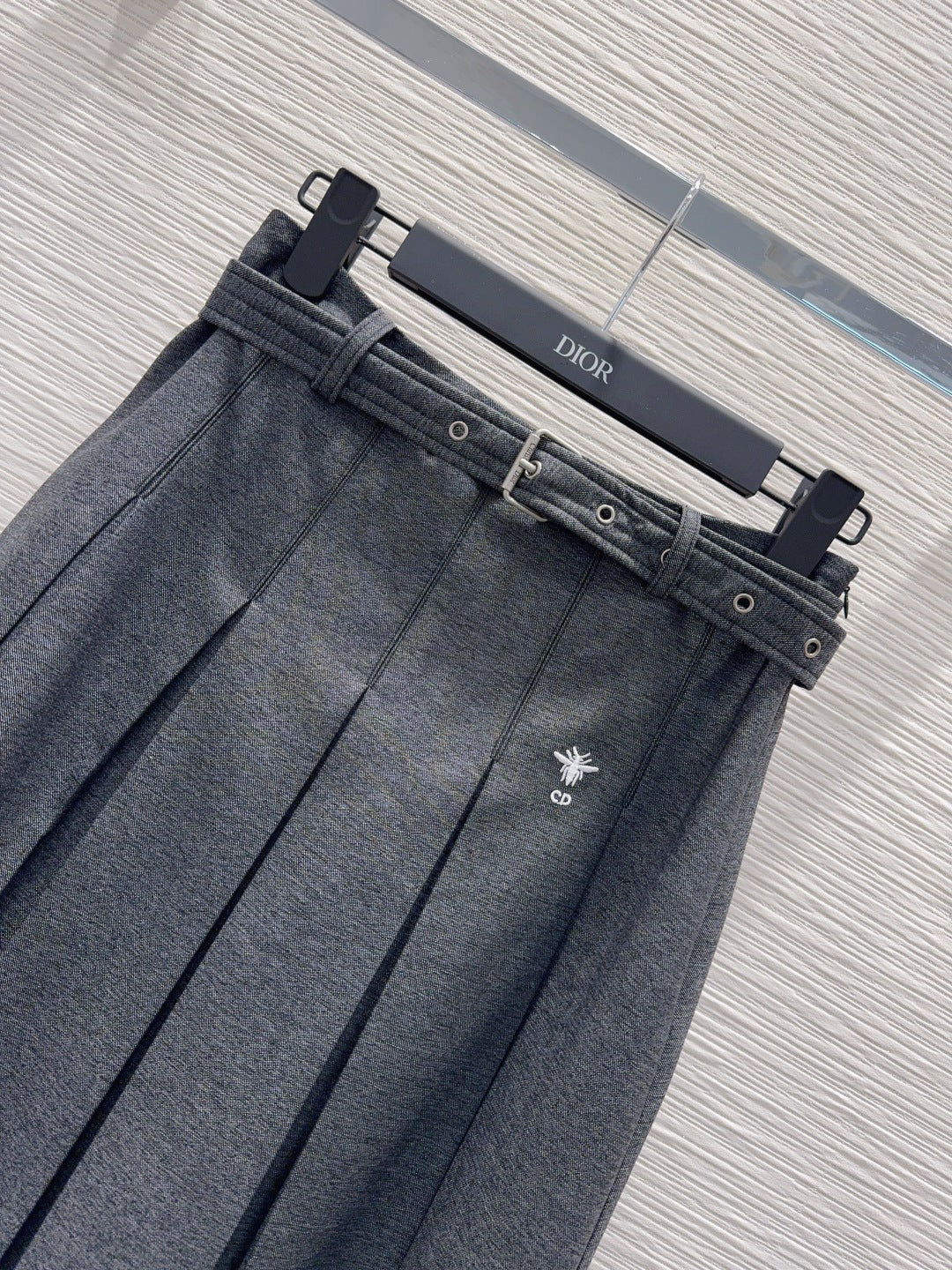 Cd 25fw new pleated long skirt