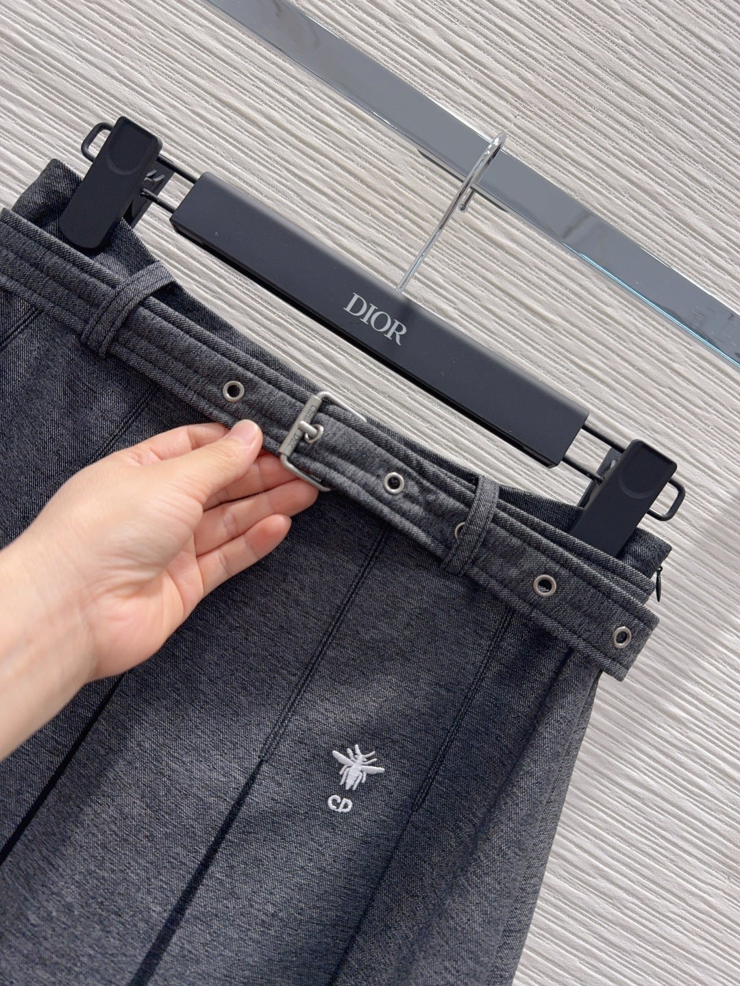 Cd 25fw new pleated long skirt