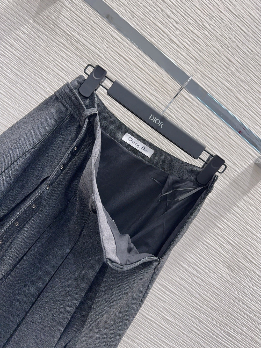 Cd 25fw new pleated long skirt