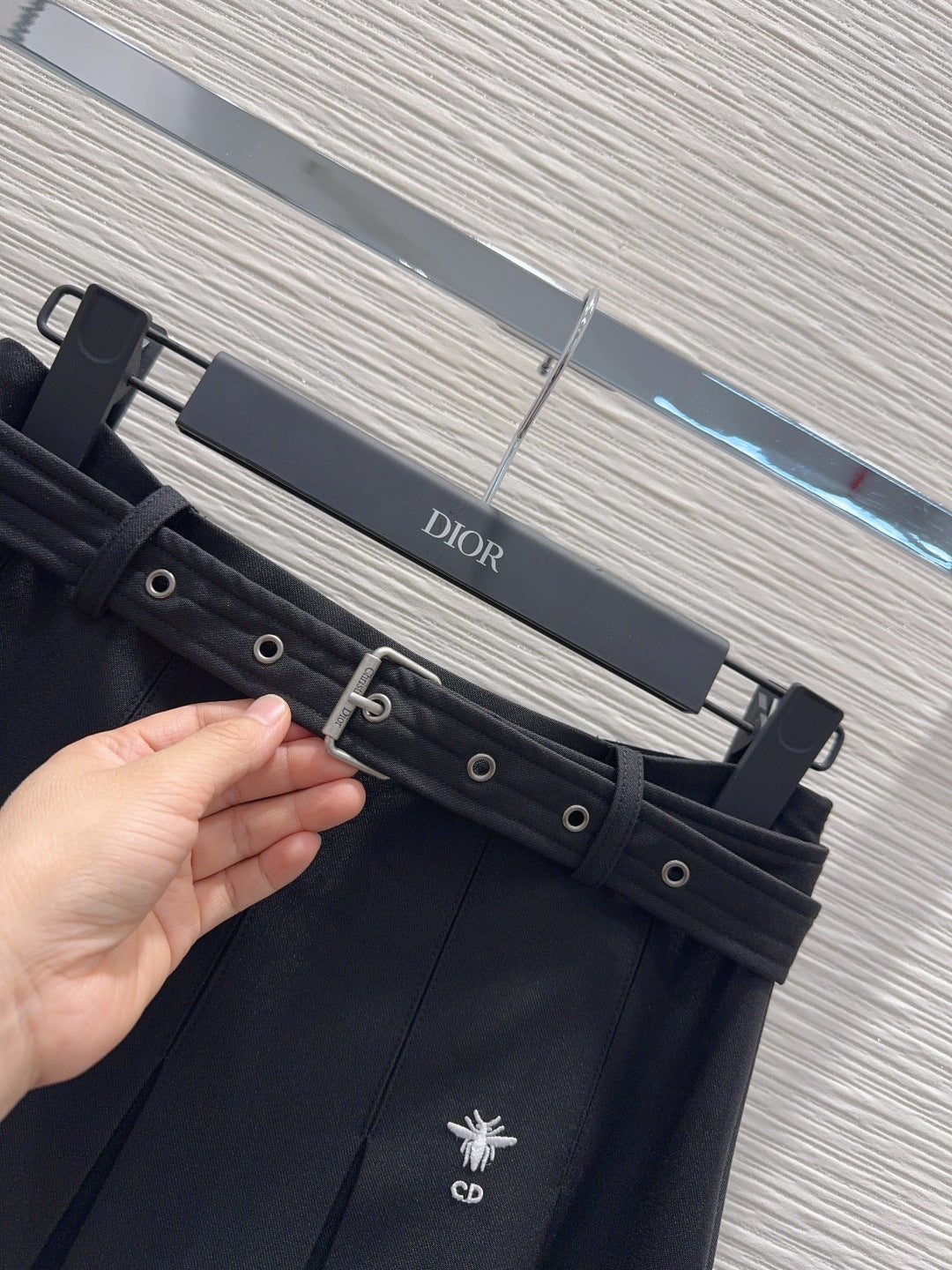 Cd 25fw new pleated long skirt