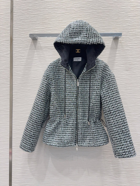 Cha 25fw new coarse-woven brushed coat