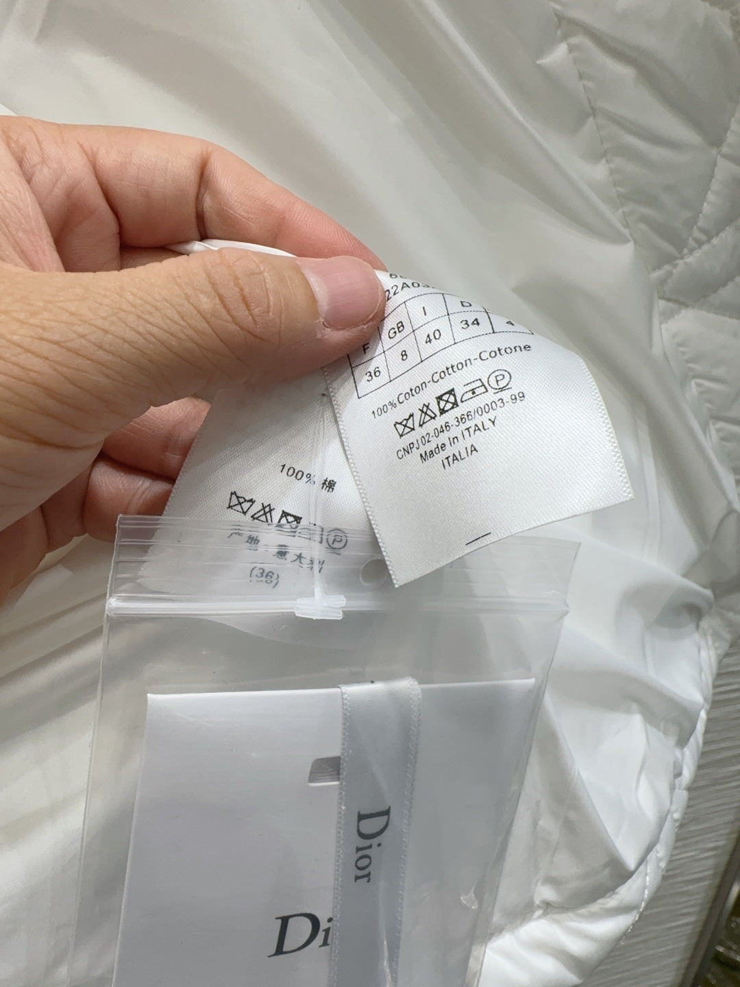 Cd 25fw new quilted jacket