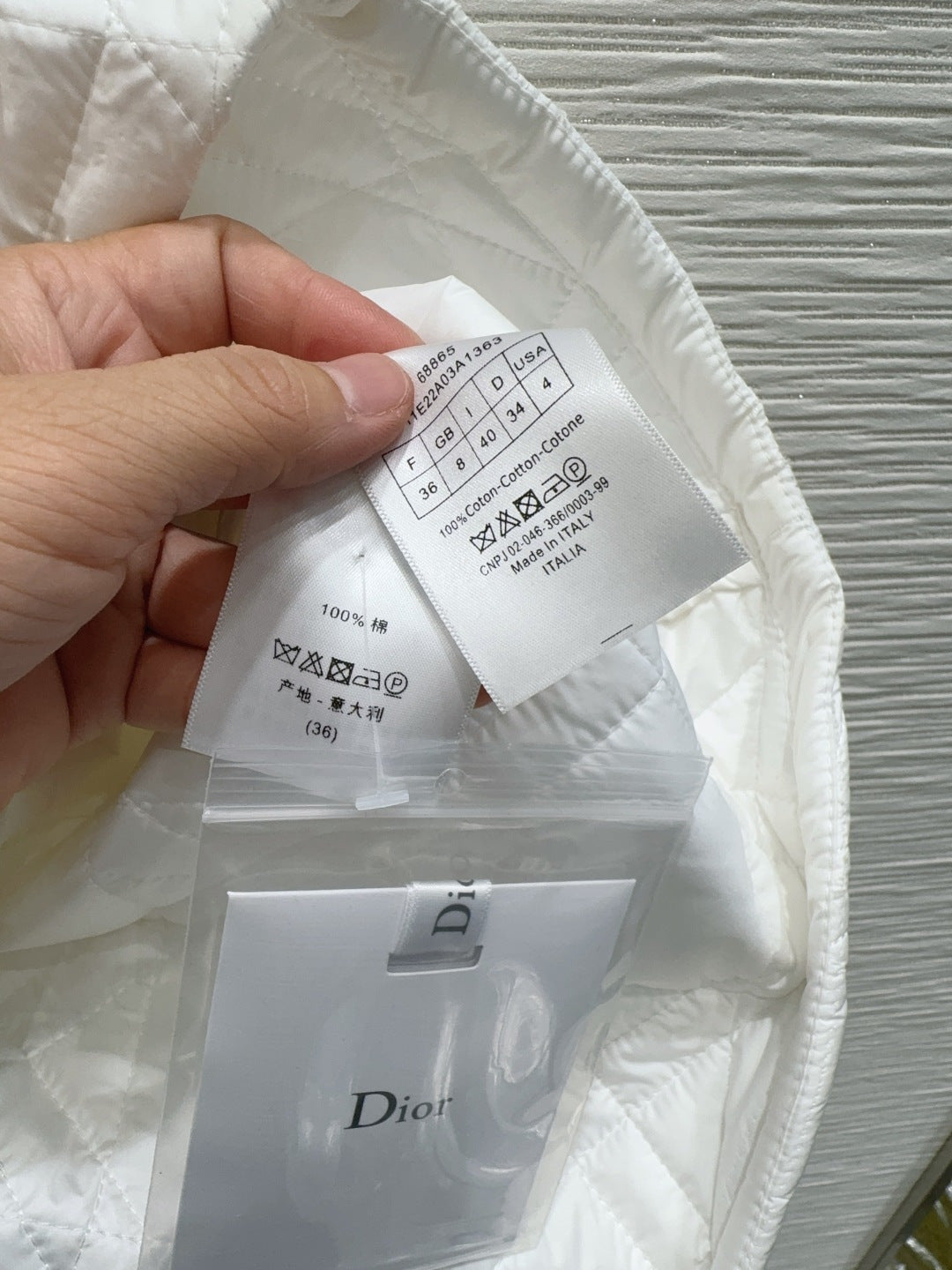 Cd 25fw new quilted jacket