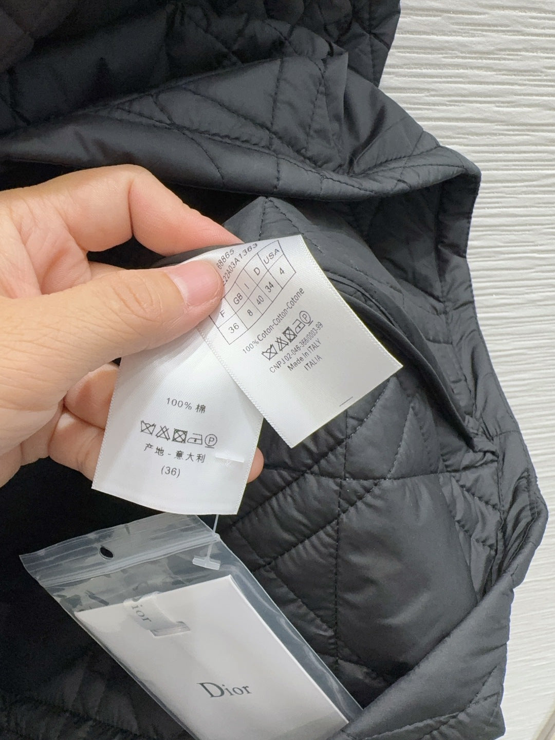 Cd 25fw new quilted jacket