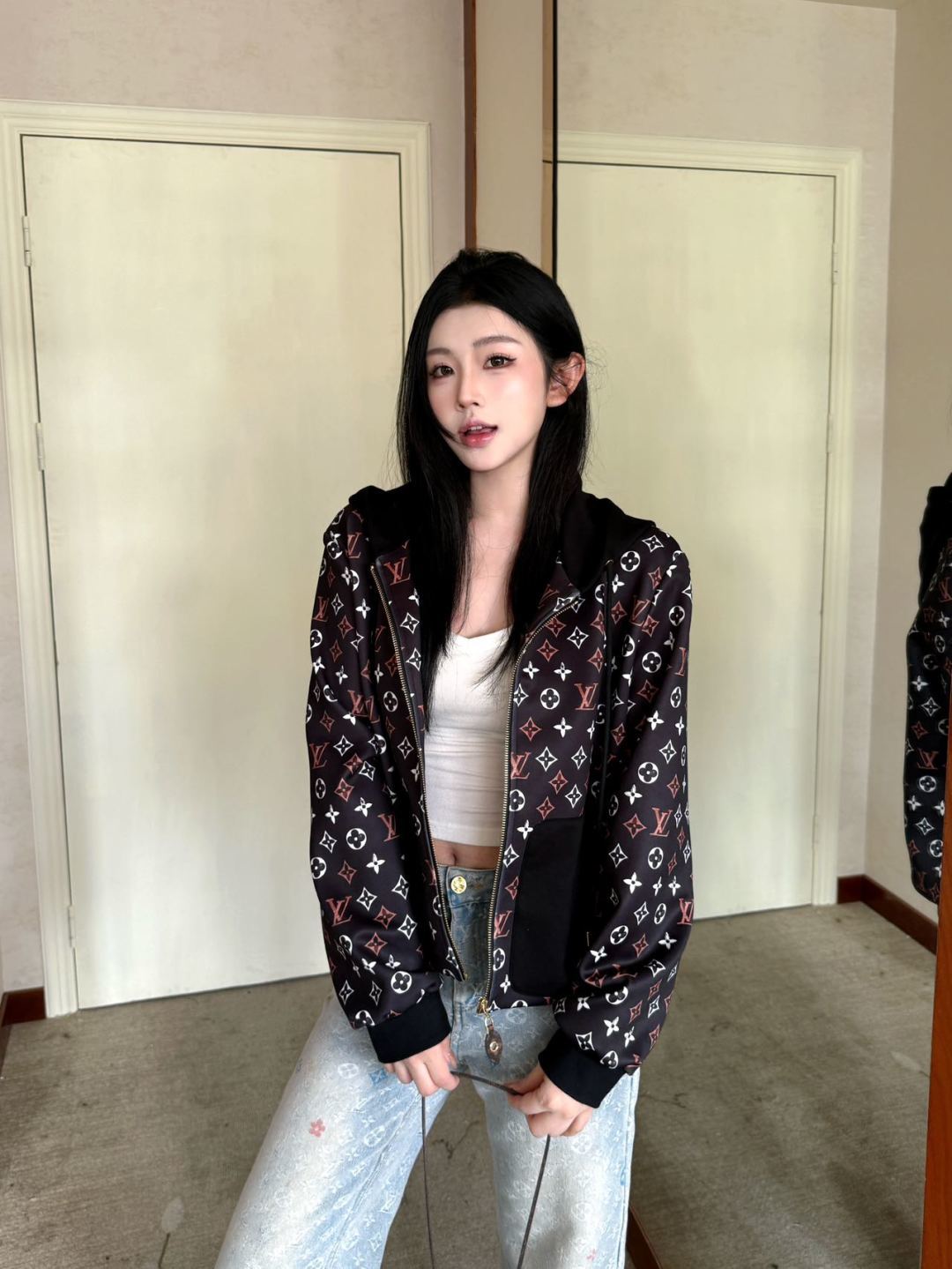 Lou 25fw New Air Layer Print Jacket